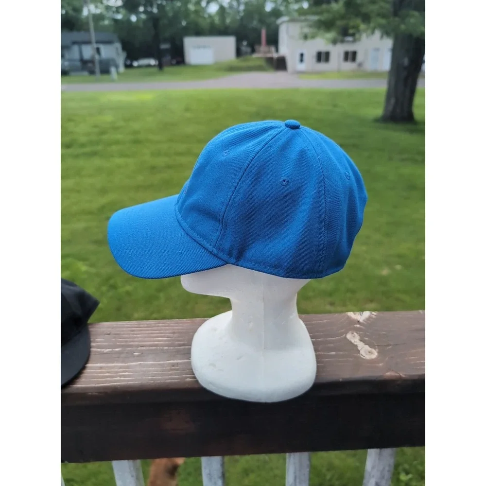 Air Jordan Hat Men Blue Metal Logo Jumpman Snap Back Cap‎